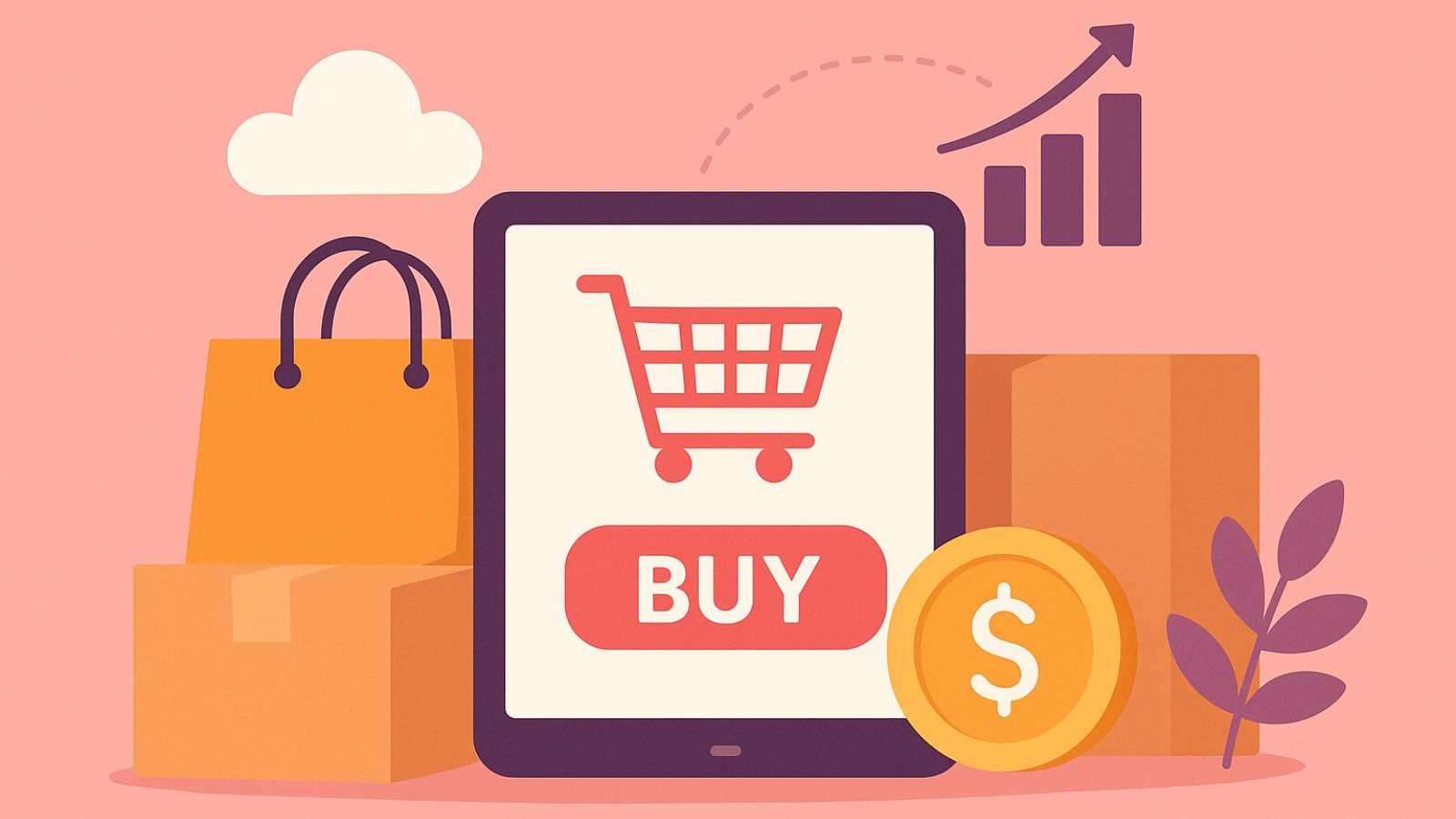 Immagine stilizzata dell'e-commerce